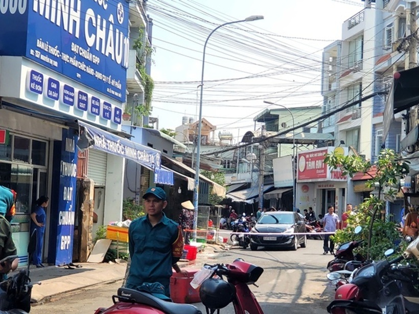 Cơ quan chức năng phong tỏa hiện trường. Ảnh: Sức khỏe & Đời sống