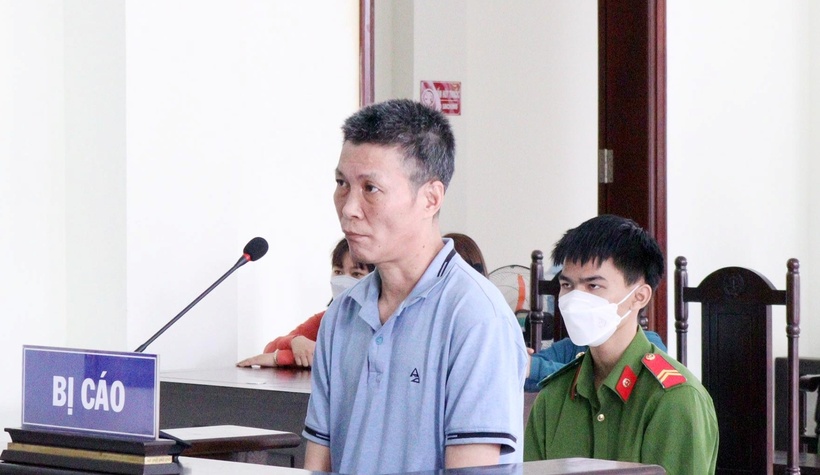Bị cáo Nguyễn Văn Thịnh tại phiên xét xử. (Ảnh: Báo Bình Phước)