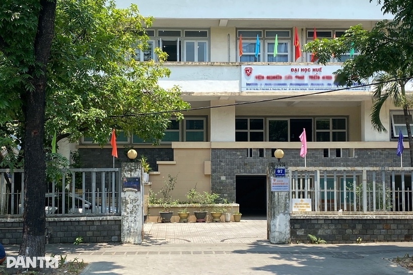 Tòa nhà nơi Nhà xuất bản Đại học Huế đóng trụ sở. Ảnh: Dân trí