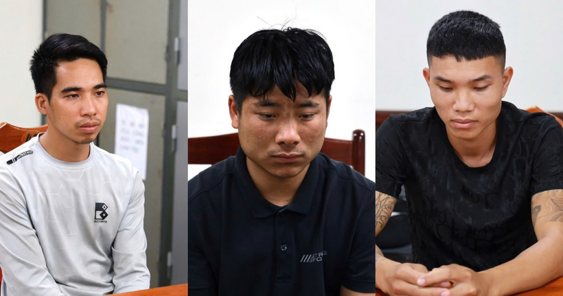 Các đối tượng: Lương Văn Nghĩa, Mã Lương Sự và Vũ Tiến Thành (từ trái qua phải).