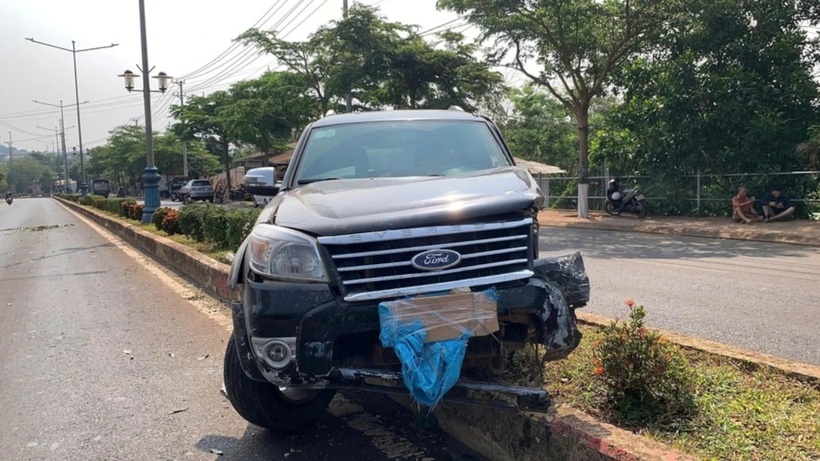 Chiếc ô tô 7 chỗ mà 2 đối tượng trộm cắp. (Ảnh: Người lao động)