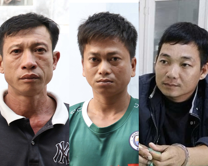 3 nghi phạm đánh chết người cùng ấp. Ảnh: VTC News