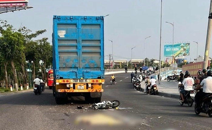 Hiện trường vụ tai nạn. Ảnh: Người lao động