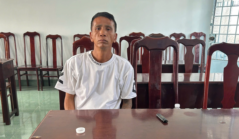 Trần Nhật Trường tại cơ quan điều tra. Ảnh: VnExpress