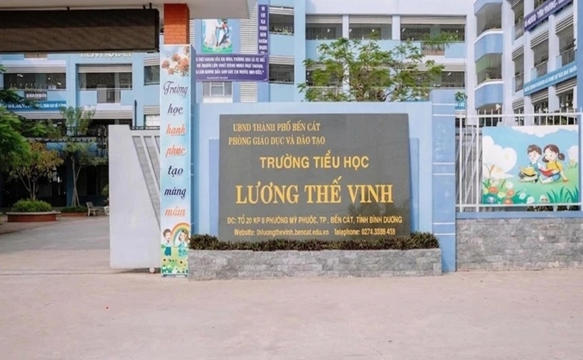 Trường tiểu học Lương Thế Vinh (phường Bến Cát, TP.HCM). (Ảnh: Website nhà trường)