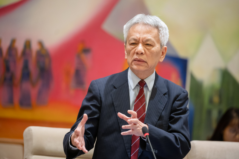 ĐBQH Vũ Văn Tiến - Trưởng ban Tuyên giáo Cơ quan Ủy ban Trung ương MTTQ Việt Nam.