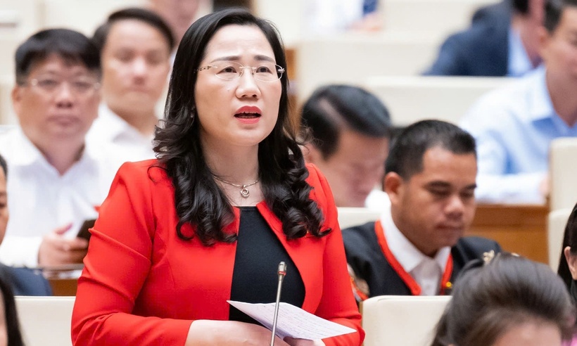 Đại biểu Nguyễn Thị Thủy (Đoàn Thái Nguyên). Ảnh: VTC News