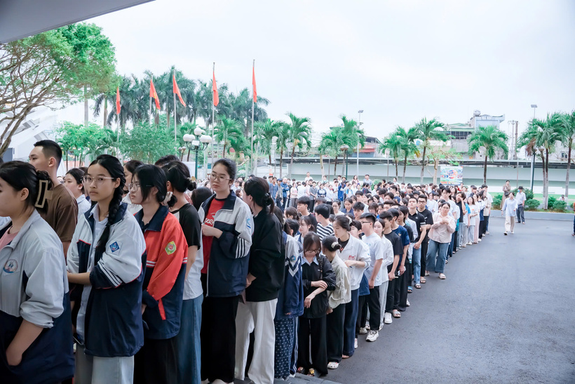 Đợt 604 HSA tại trường ĐH Vinh. Ảnh: VNU