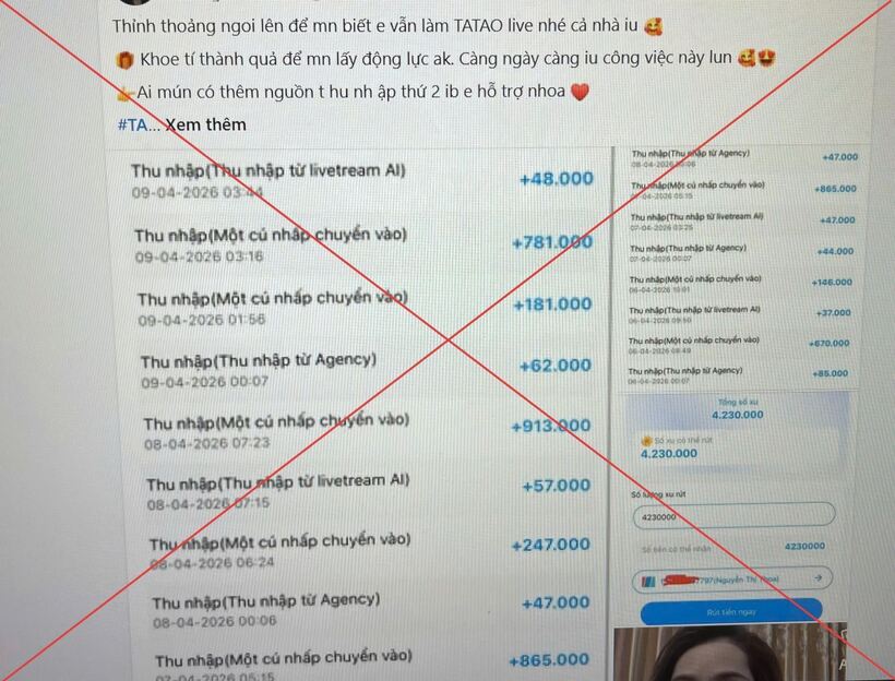 Cảnh giác trước thủ đoạn lừa đảo kiếm tiền trên không gian mạng thông qua các app bán hàng livestream và các sàn thương mại điện tử quốc tế