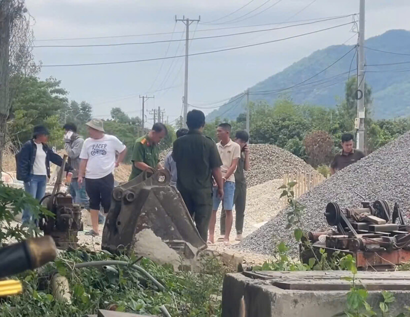 Hiện trường vụ án mạng. Ảnh: Vietnamnet