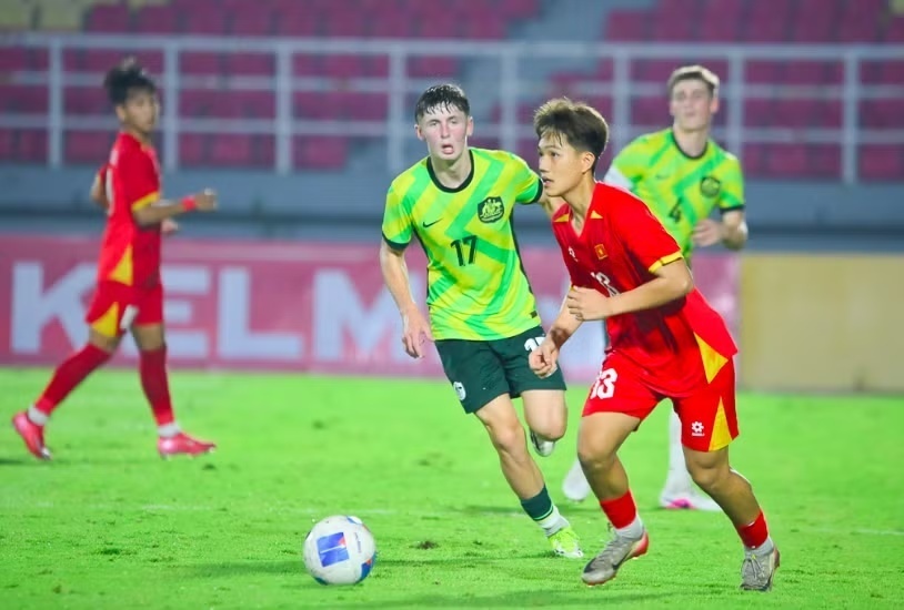 U17 Việt Nam vượt khó, ngược dòng loại Australia để vào chung kết Đông Nam Á. Ảnh: An ninh Thủ đô