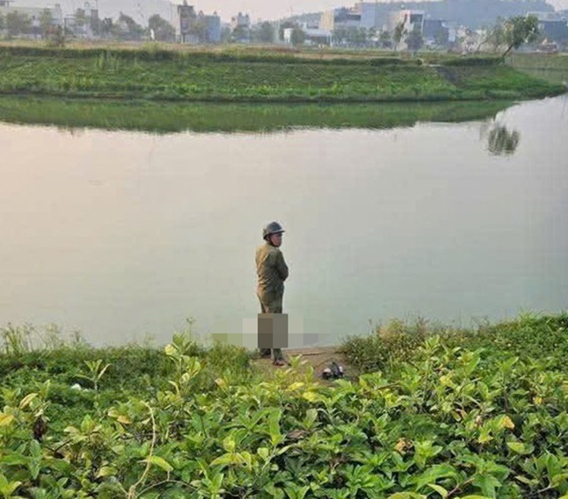 Khu vực phát hiện thi thể nạn nhân. Ảnh: PLO