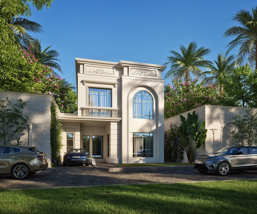 Biệt thự mini tân cổ điển.