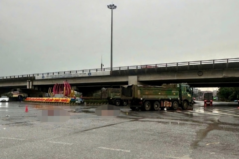 Hiện trường vụ tai nạn. Ảnh: VTC News.