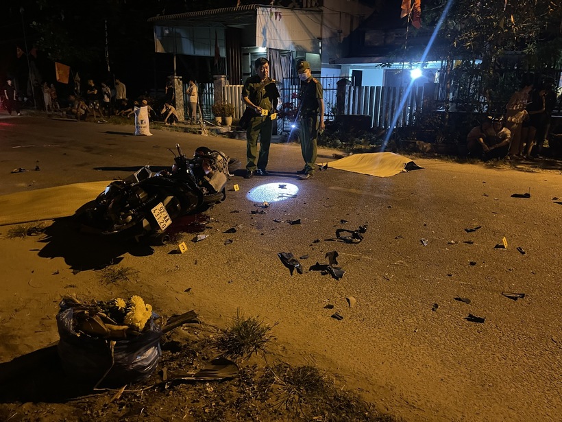 Hiện trường vụ tai nạn. Ảnh: Người lao động