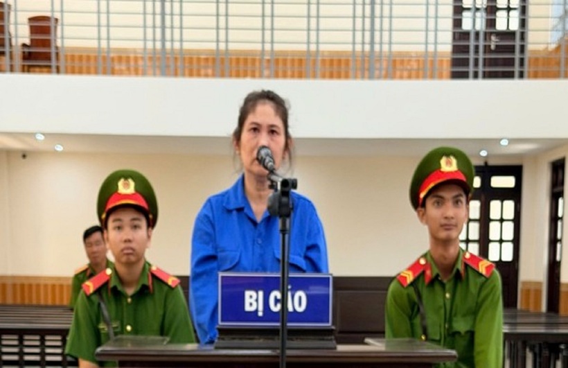 Bị cáo Phạm Thụy Tú Trinh tại phiên tòa tuyên án