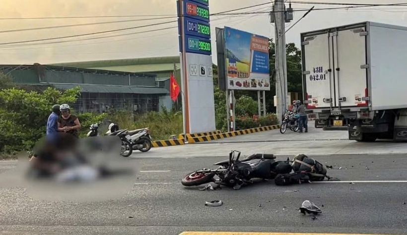 Hiện trường vụ tai nạn. Ảnh: Báo Công lý.