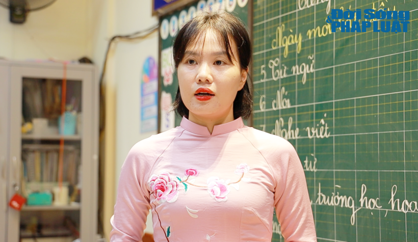 Cô Nguyễn Ngọc Quỳnh, giáo viên chủ nhiệm lớp 1G, Trường Tiểu học Việt Nam – Cuba (Hà Nội)