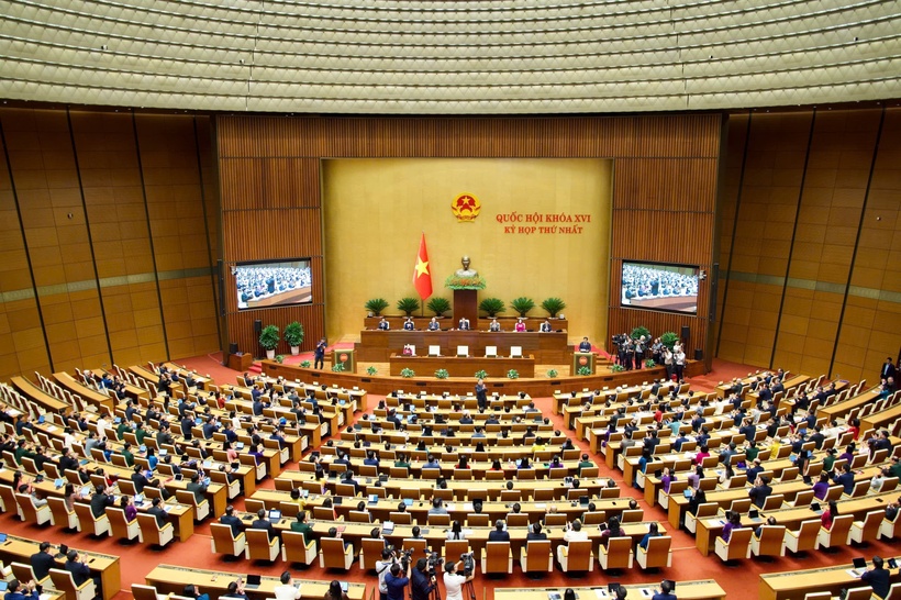 Quang cảnh phiên bế mạc Kỳ họp thứ Nhất, Quốc hội khoá XVI (Ảnh: Media Quốc hội).