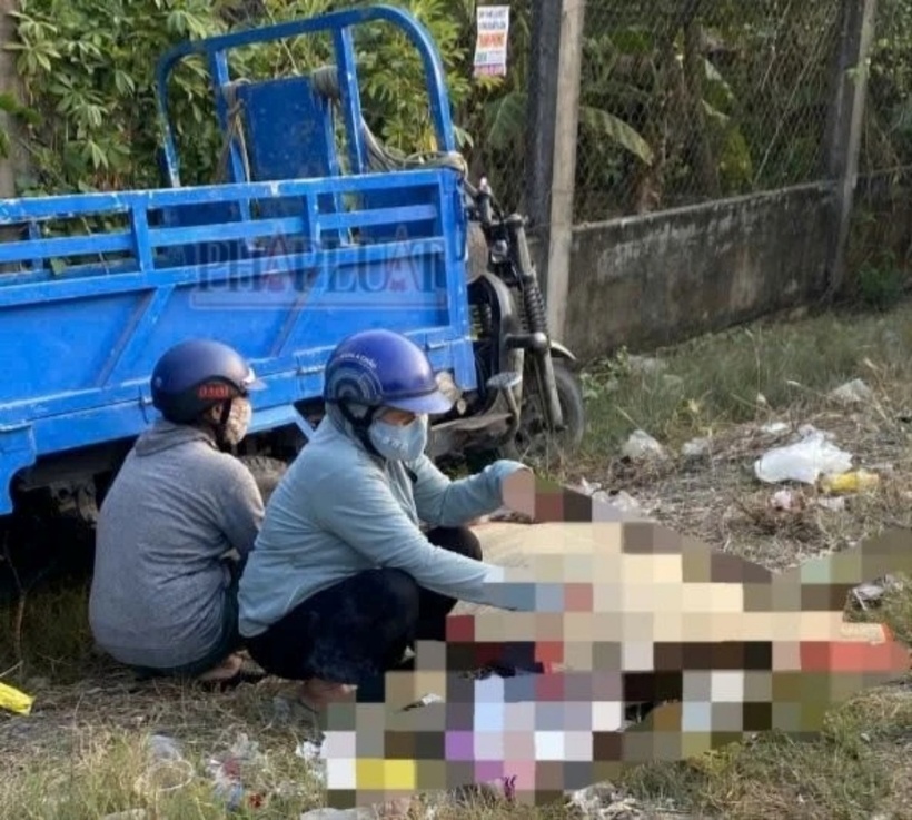 Hiện trường vụ tai nạn. Ảnh: PLO.