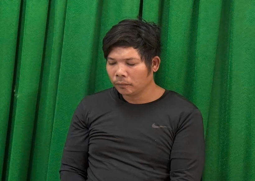 Lê Minh Hận tại cơ quan công an. Ảnh: Pháp luật TP.HCM