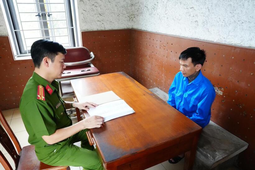 Cù Văn An khai nhận hành vi phạm tội tại cơ quan công an