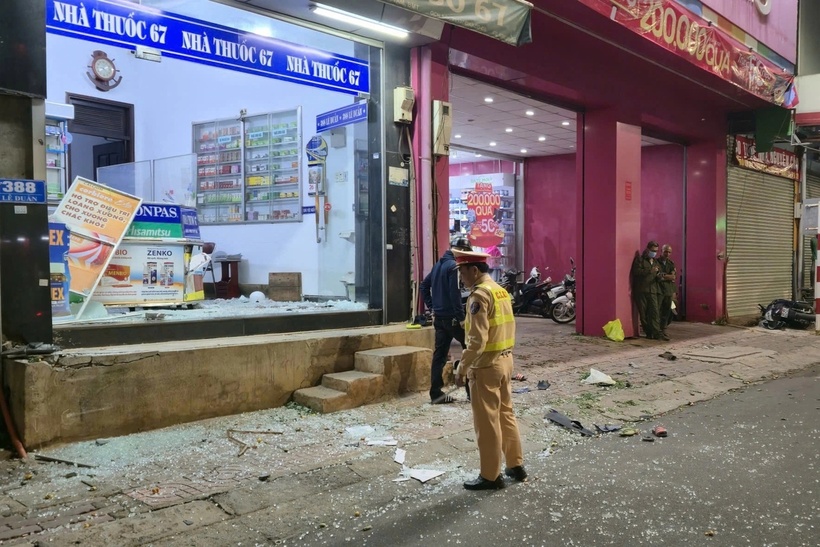 Hiện trường vụ tai nạn. Ảnh: Báo Dân trí.