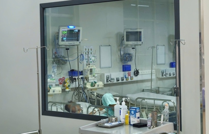 Một trường hợp mắc viêm não mô cầu điều trị tại Bệnh viện Bệnh nhiệt đới TP.HCM. Ảnh: VTC News