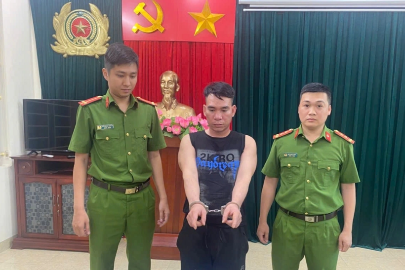 Cơ quan công an bắt giữ đối tượng Đỗ Văn Sơn