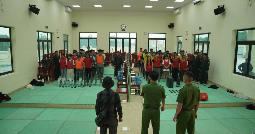 Các đối tượng trong vụ án. (Ảnh: Công an Điện Biên).