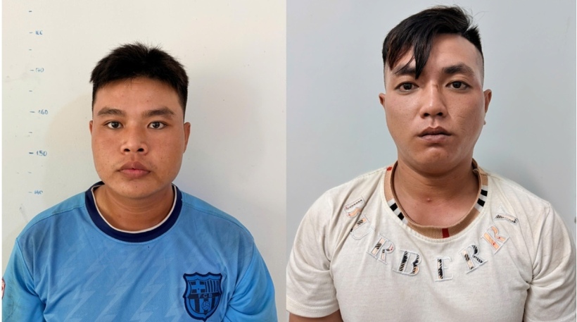 2 đối tượng bị khởi tố, tạm giam để điều tra về hành vi cướp giật tài sản. Ảnh: Lao động
