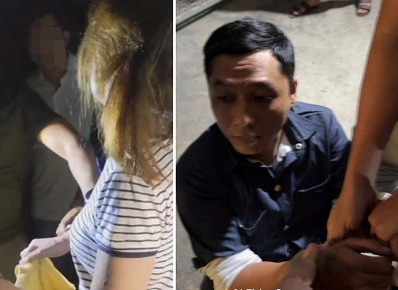 Đôi nam nữ cướp tiệm vàng đã bị bắt giữ và làm rõ danh tính. Ảnh: Công an Hà Tĩnh