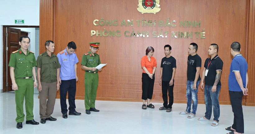 Các đối tượng bị khởi tố (Ảnh: CACC).