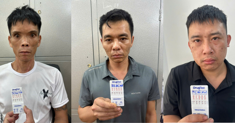 Các đối tượng: Hiến, Minh và Ninh (từ trái qua phải).