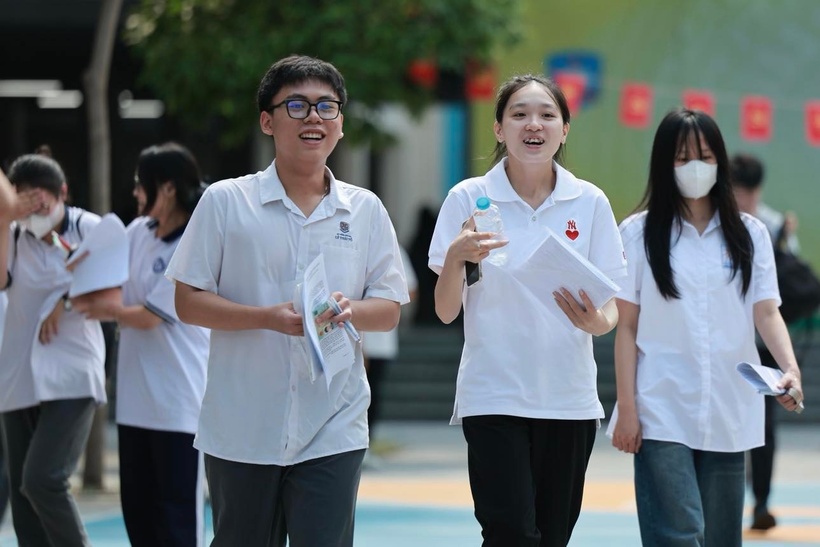 Thí sinh dự thi tốt nghiệp THPT năm 2025. Ảnh: Lao động