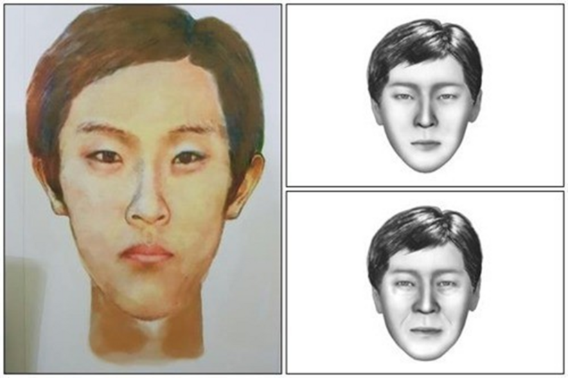 Bản phác họa của cảnh sát về nghi phạm tiềm năng trong vụ án Eom Hyun-ah. Ảnh:&nbsp;Gyeonggi Bukbu Provincial Police Agency