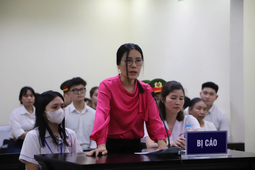 Bà Nguyễn Thị Bình tại&nbsp;phiên tòa&nbsp;sơ thẩm. Ảnh: Hoàng Huy