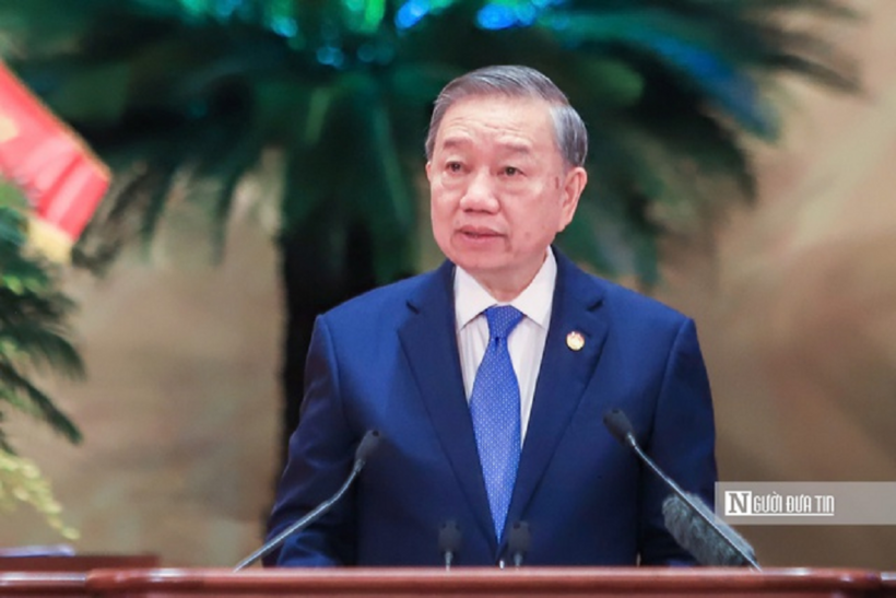 Tổng Bí thư, Chủ tịch nước Tô Lâm phát biểu chỉ đạo tại Đại hội đại biểu toàn quốc Mặt trận Tổ quốc Việt Nam lần thứ XI.