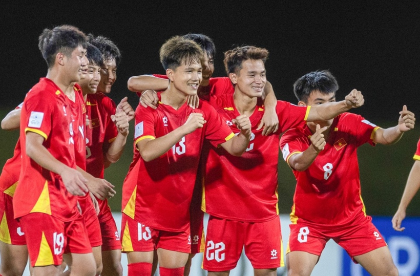 U17 Việt Nam giành vé dự World Cup. Ảnh:&nbsp;VFF