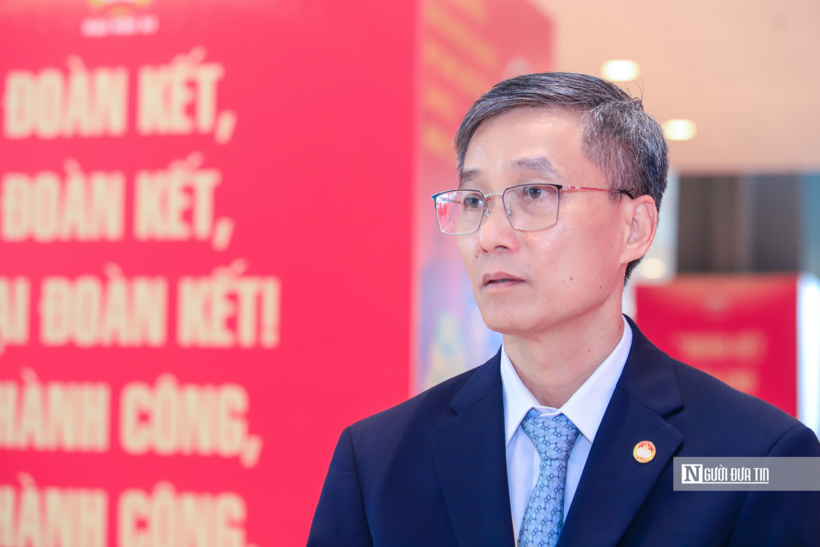Bí thư Đảng uỷ, Chủ tịch Hội Luật gia Việt Nam, đại biểu Quốc hội khóa XVI Nguyễn Khánh Ngọc chia sẻ với Người Đưa Tin bên lề Đại hội.