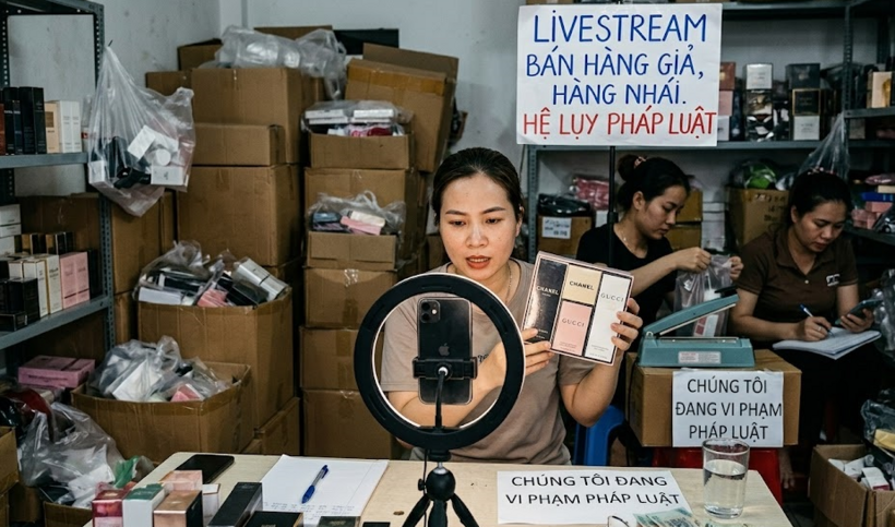 Hành vi kinh doanh hàng giả, hàng kém chất lượng, người vi phạm có thể bị phạt tiền lên đến hàng trăm triệu đồng, bị tịch thu tang vật, buộc tiêu hủy hàng hóa. (Ảnh minh họa: Công an tỉnh Tây Ninh)