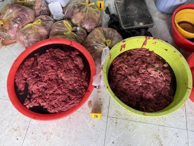 Phòng Cảnh sát Kinh tế - Công an TP.HCM đã phát hiện cơ sở sản xuất buôn bán thịt bò giả, thịt bò có chứa chất cấm
