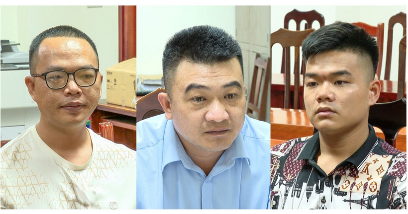 Các đối tượng Lê Thế Hải, Lê Thế Bẩy và Khuất Tiến Minh.