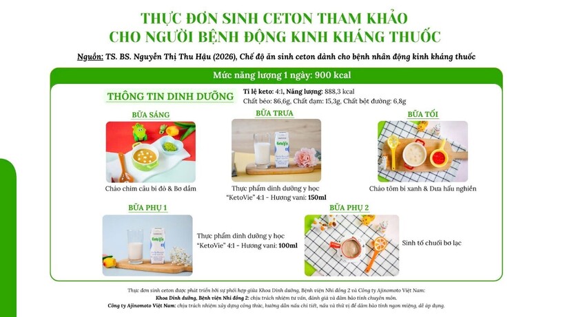 KetoVie® - Thực phẩm dinh dưỡng y học dùng trong điều trị động kinh kháng thuốc - 3