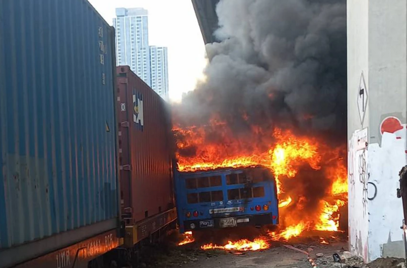 Hiện trường vụ tai nạn. Ảnh: Bangkok Post