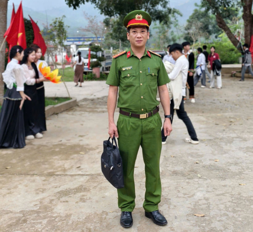Chân dung Thiếu tá Nguyễn Văn Sáng (Ảnh: Nhân vật cung cấp).