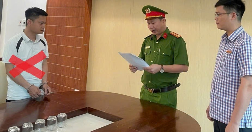 Đối tượng Phạm Công Sơn Bách (dấu X đỏ). (Ảnh: Công an TP Hải Phòng)