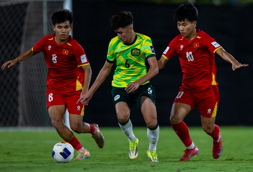 U17 Việt Nam dừng bước ở tứ kết. Ảnh: AFC