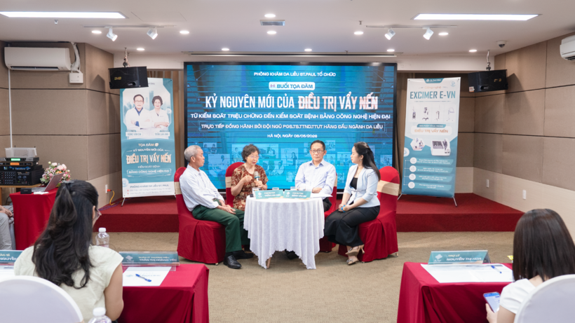 Tọa đàm “Kỷ nguyên mới của điều trị vẩy nến – Từ kiểm soát triệu chứng đến kiểm soát bệnh bằng công nghệ hiện đại” do Phòng khám Da liễu St. Paul tổ chức