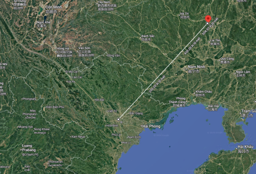 Tâm chấn động đất cách Hà Nội hơn 500 km. (Ảnh: VnExpress)